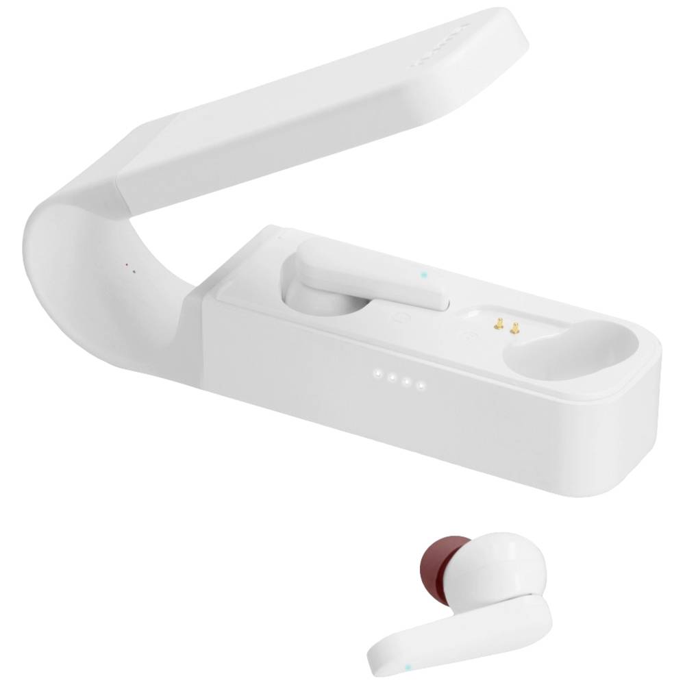 Hama In Ear headset HiFi Bluetooth Stereo Wit Indicator voor batterijstatus, Headset, Oplaadbox, Touchbesturing