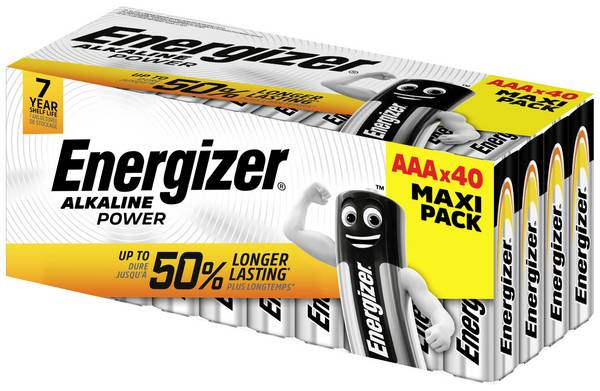 Energizer Power Micro (AAA)-Batterie Alkali-Mangan  1.5 V 40 St.
