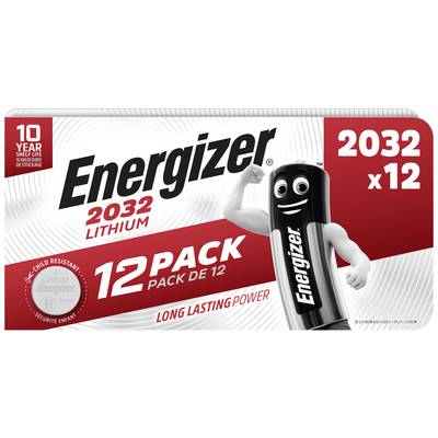 Energizer  Knopfzelle CR 2032 Lithium 240 mAh 3 V 12 St.