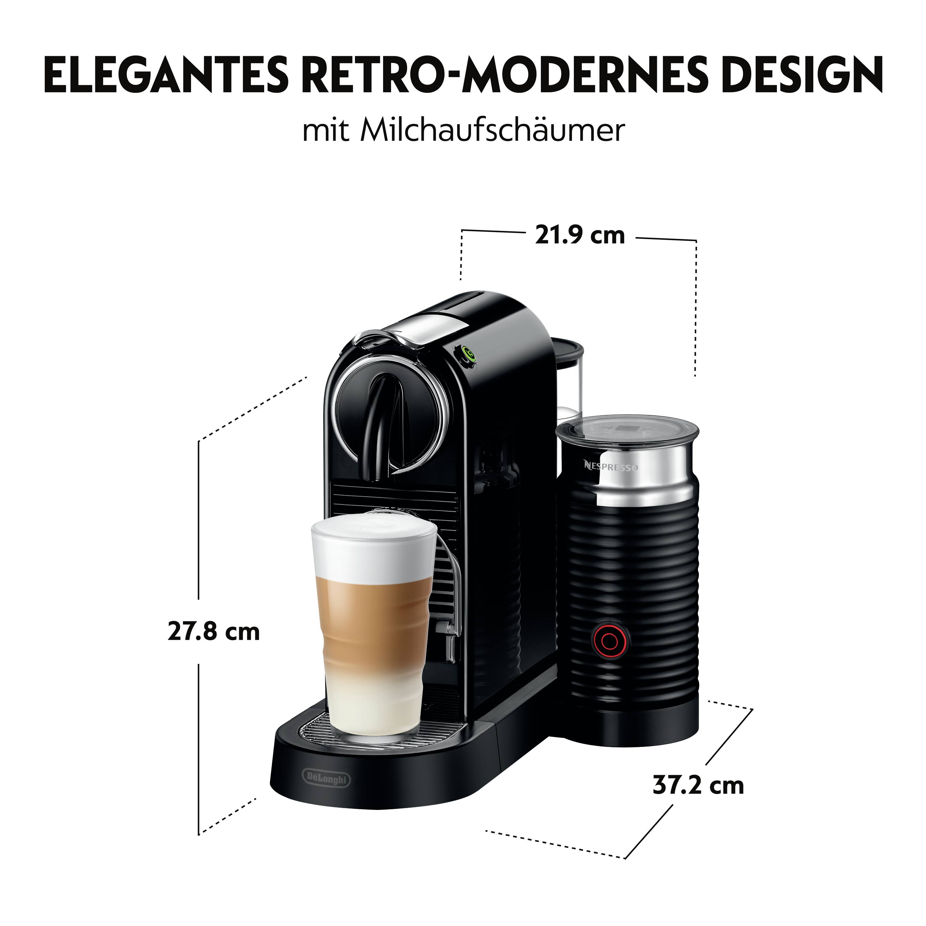 DE LONGHI - De'Longhi Nespresso CitiZ EN 267.BAE - Kaffeemaschine mit Milchaufschäumer-3