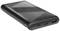 Schwarze Powerbank mit mehreren Anschlüssen, darunter USB und USB-C. Kompaktes Design, geeignet zum Laden von mobilen Geräten.