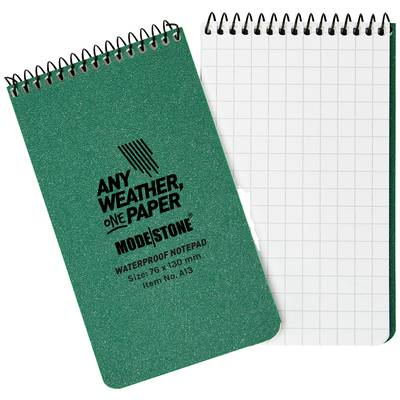 Modestone Notizblock 76x130 grün 50 Bl A13 beidseitig benutzbar Grün, Weiß 76 x 130 mm kariert Anzahl der Blätter: 50