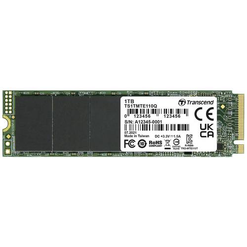 Transcend 110Q 1 TB Interne M.2 PCIe NVMe SSD 2280 PCIe NVMe 3.0 x4 Retail TS1TMTE110Q