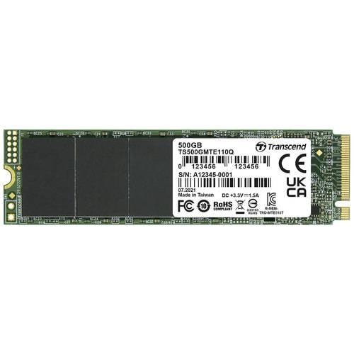 Transcend 110Q 500 GB Interne M.2 PCIe NVMe SSD 2280 PCIe NVMe 3.0 x4 Retail TS500GMTE110Q