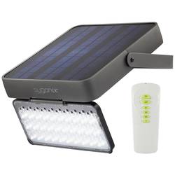 Sygonix Solar-Wandstrahler mit Bewegungsmelder SY-5176608 SMD LED 15 W Kaltweiß Grau-Schwarz