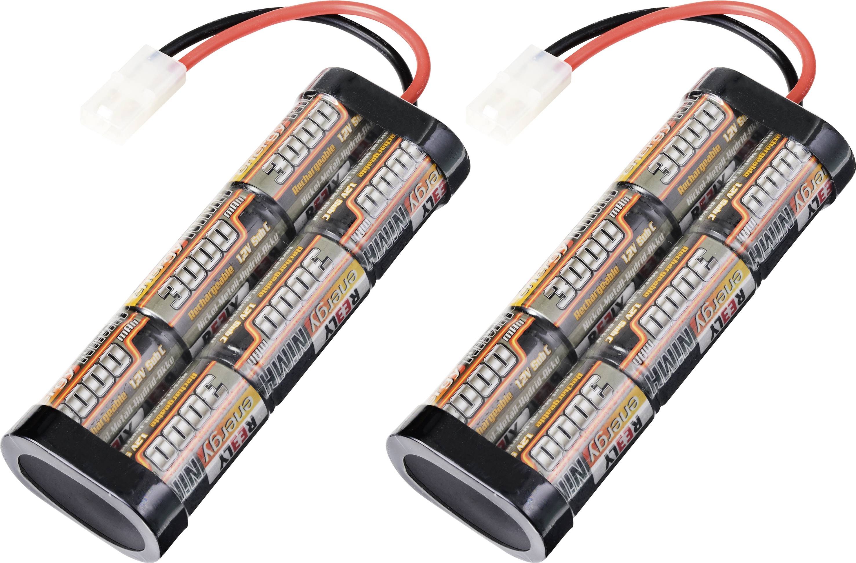 CONRAD Reely Modellbau-Akkupack (NiMh) 7.2 V 3000 mAh Zellen-Zahl: 6 Stick Tamiya 2 St.