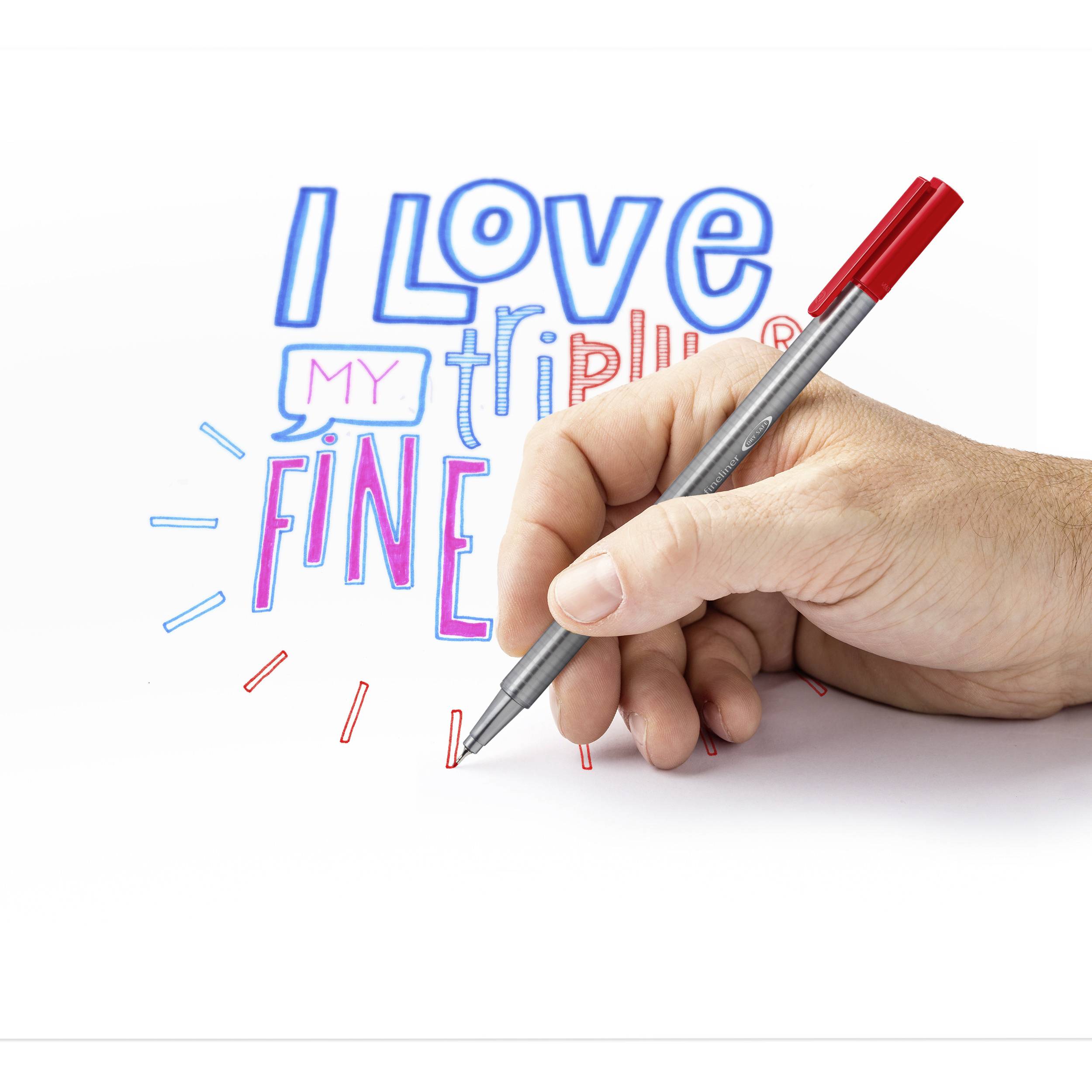 STAEDTLER Fineliner triplus 334 SB10 0,3mm sort. 10 St./Pack. - Artikel: 304208899-4