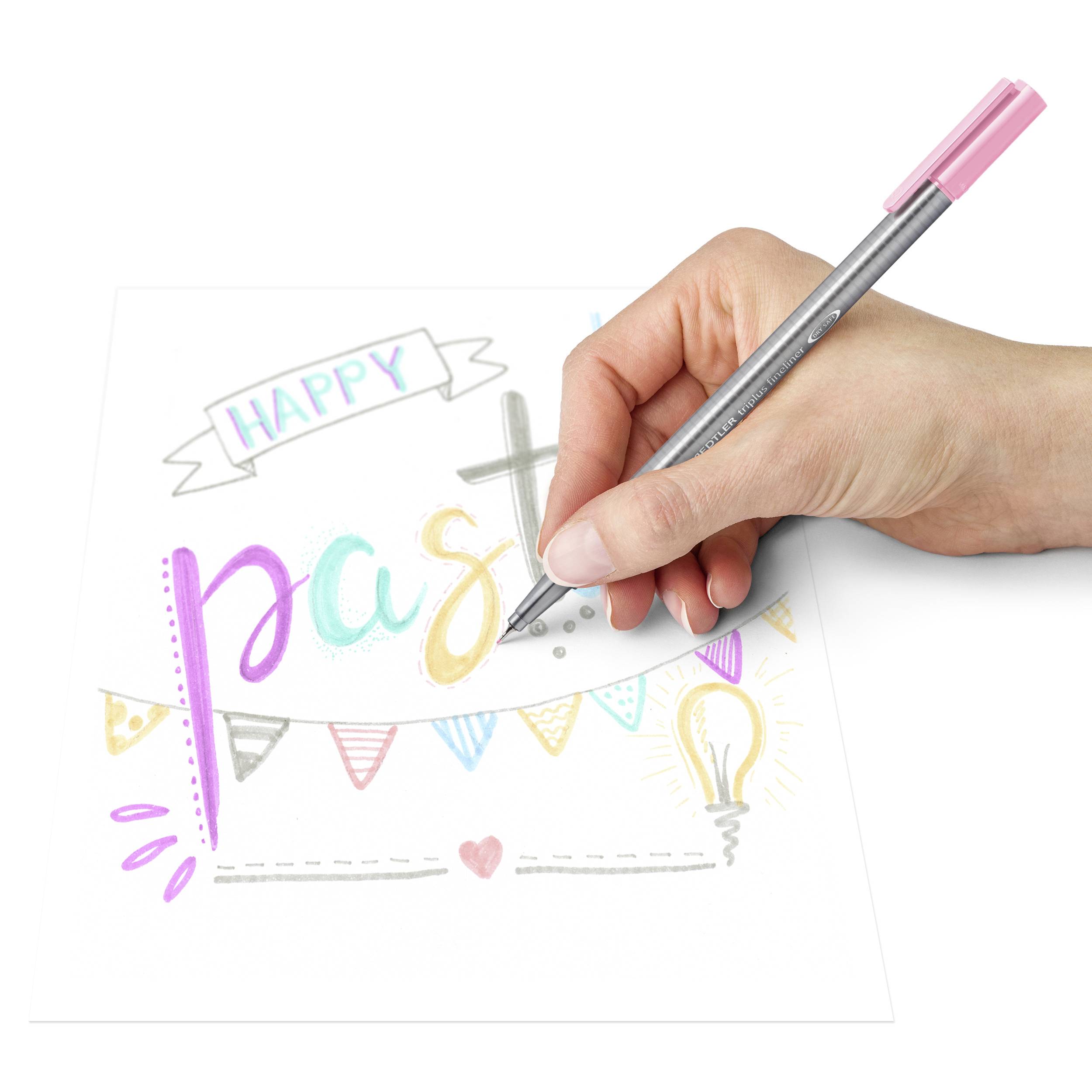 Fineliner triplus ca. 0,3 mm Pastellfarben VE=6 Stück-2