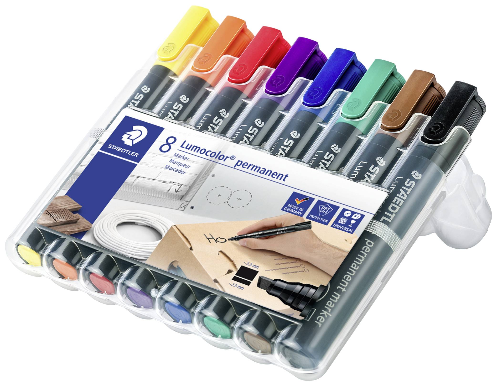 Permanentmaker Lumocolor 2-5mm sortiert 8 St./Pack.-0