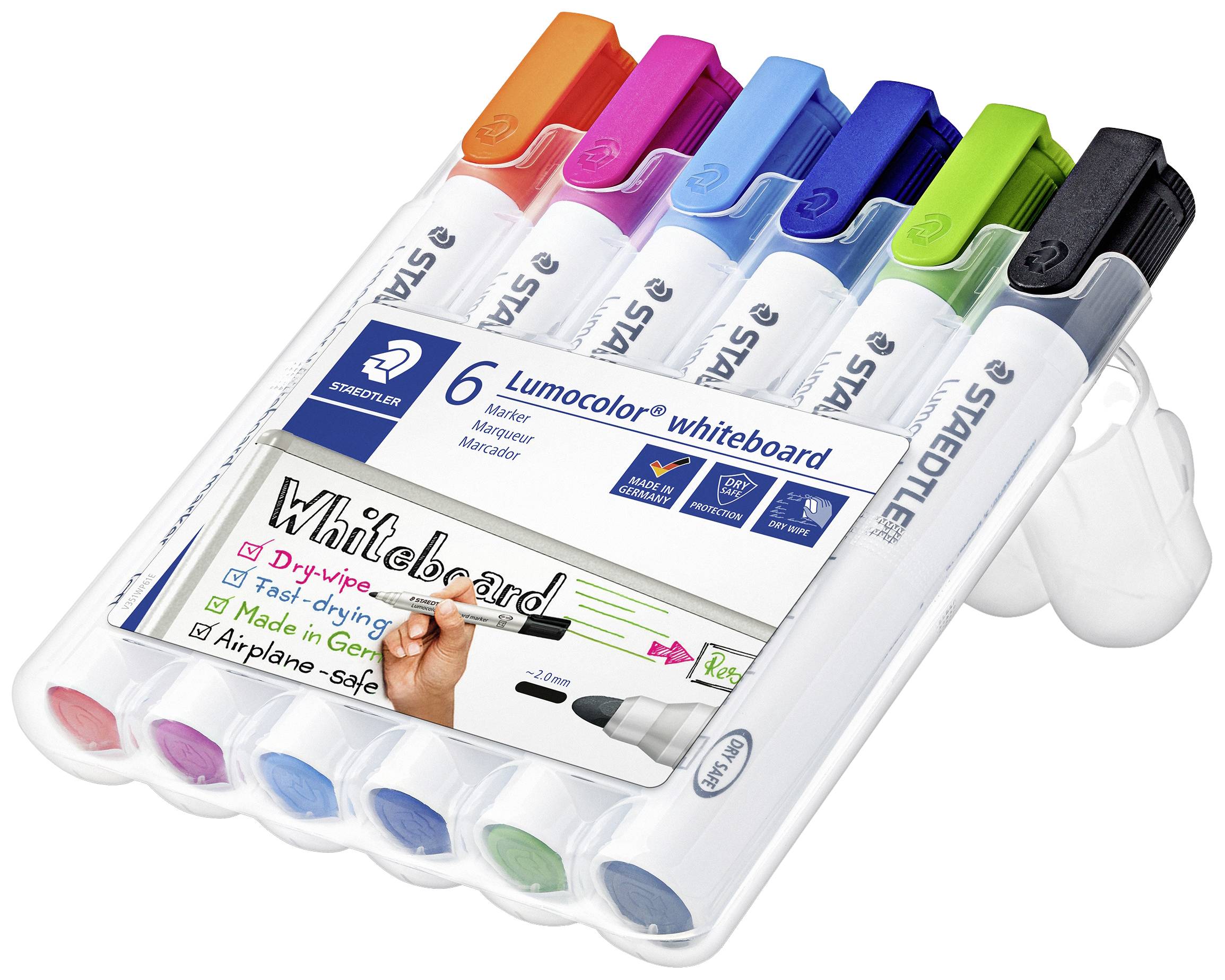 Whiteboardmarker Lumocolor sort. 6 St/Pack-0