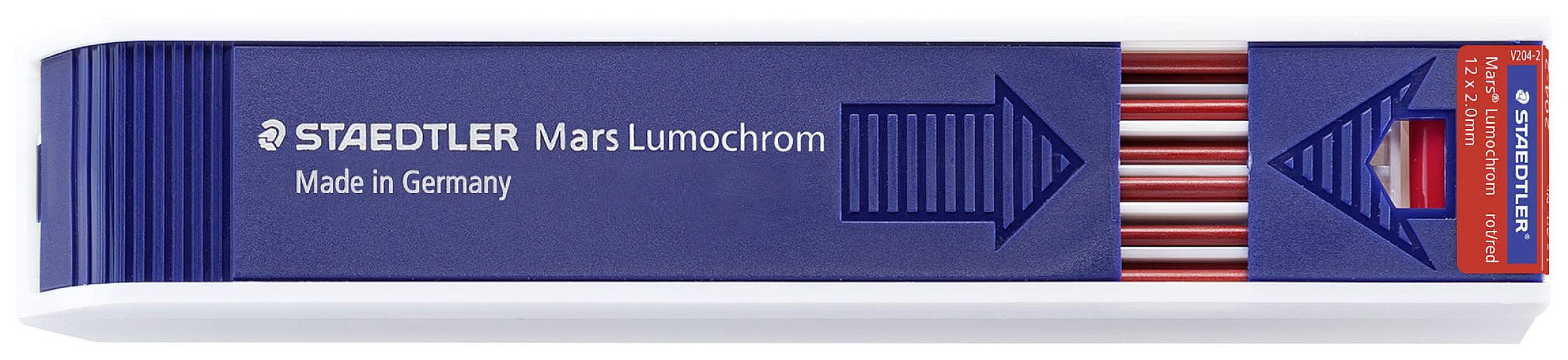 Zeichenmine Mars Lumochrom 204 2mm rot VE=12 Minen-0