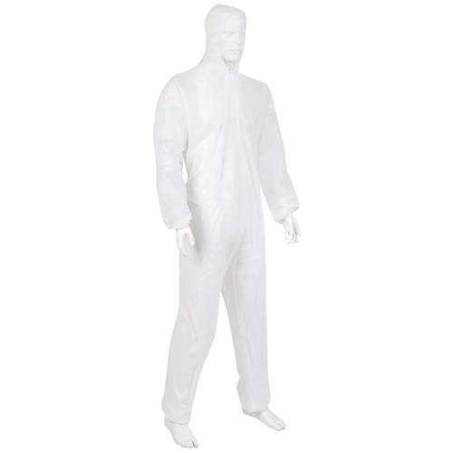 medical care & serve 1005176 Einmal-Schutzoverall EXTRAGROß XXL Kleider-Größe: XXL Weiß