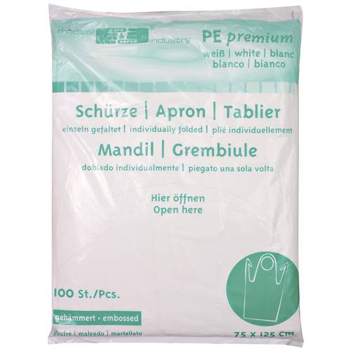medical care & serve 1005100 Einmal-Schürze 75x125 cm VE 100 Weiß