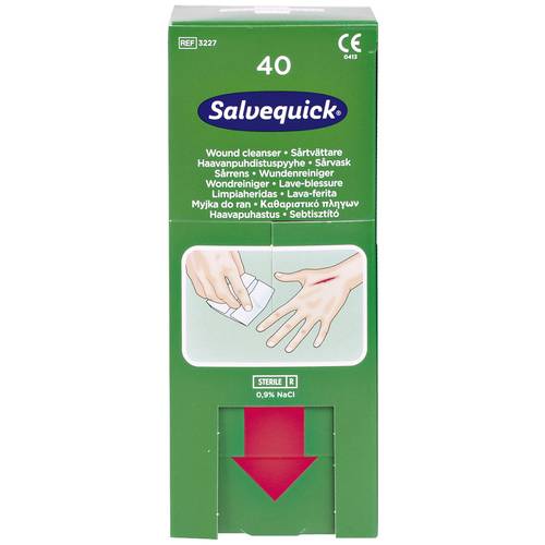Salvequick Wundreinigungs- tücher Nachfüllkarton 40 Wundreinigungstücher 1009301 40 St.