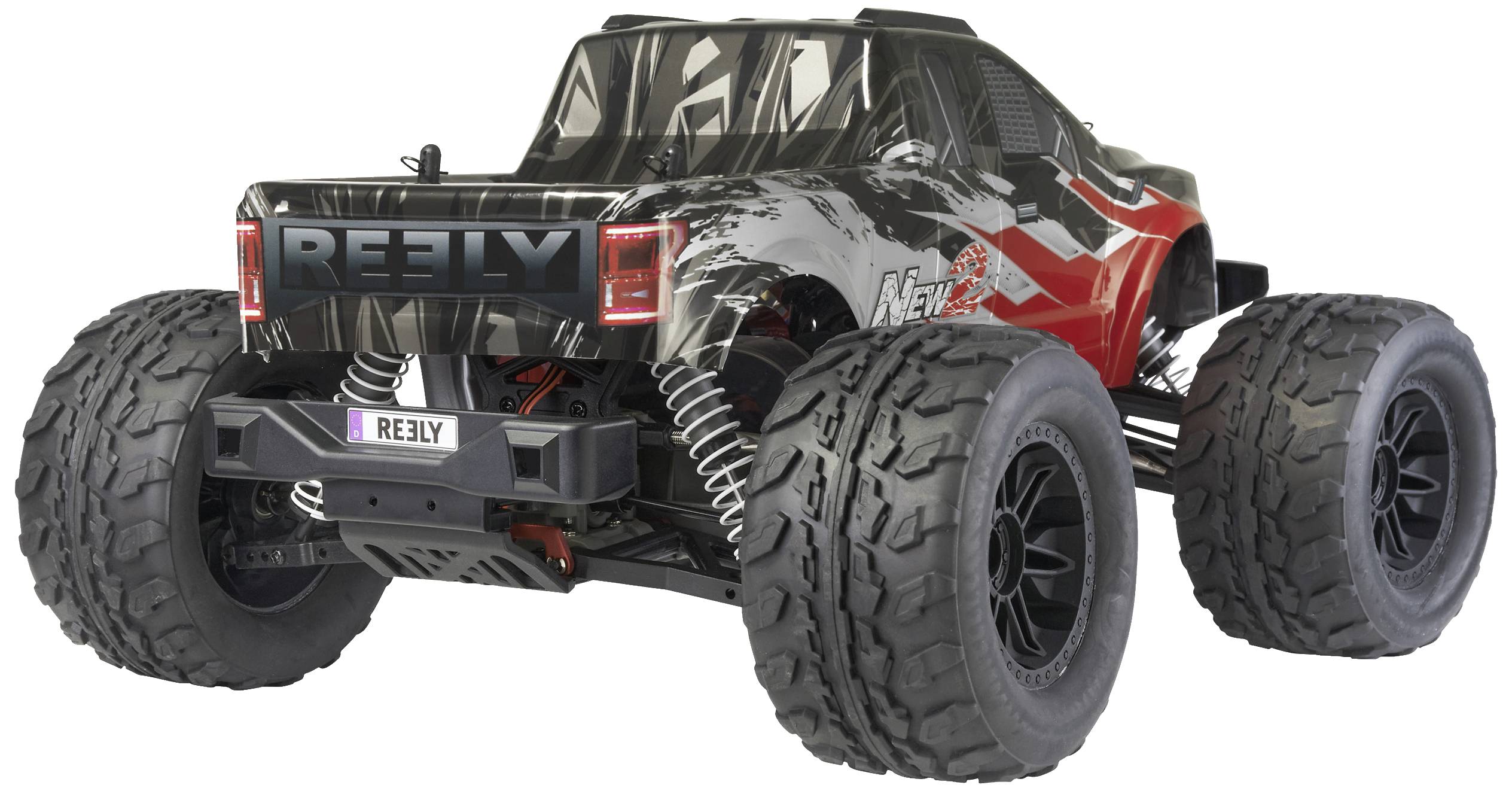 Reely New2 Super Combo Brushed 1:10 RC Modellauto Elektro Monstertruck Allradantrieb (4WD) 100% RtR 2,4 GHz inkl. Akku, -1
