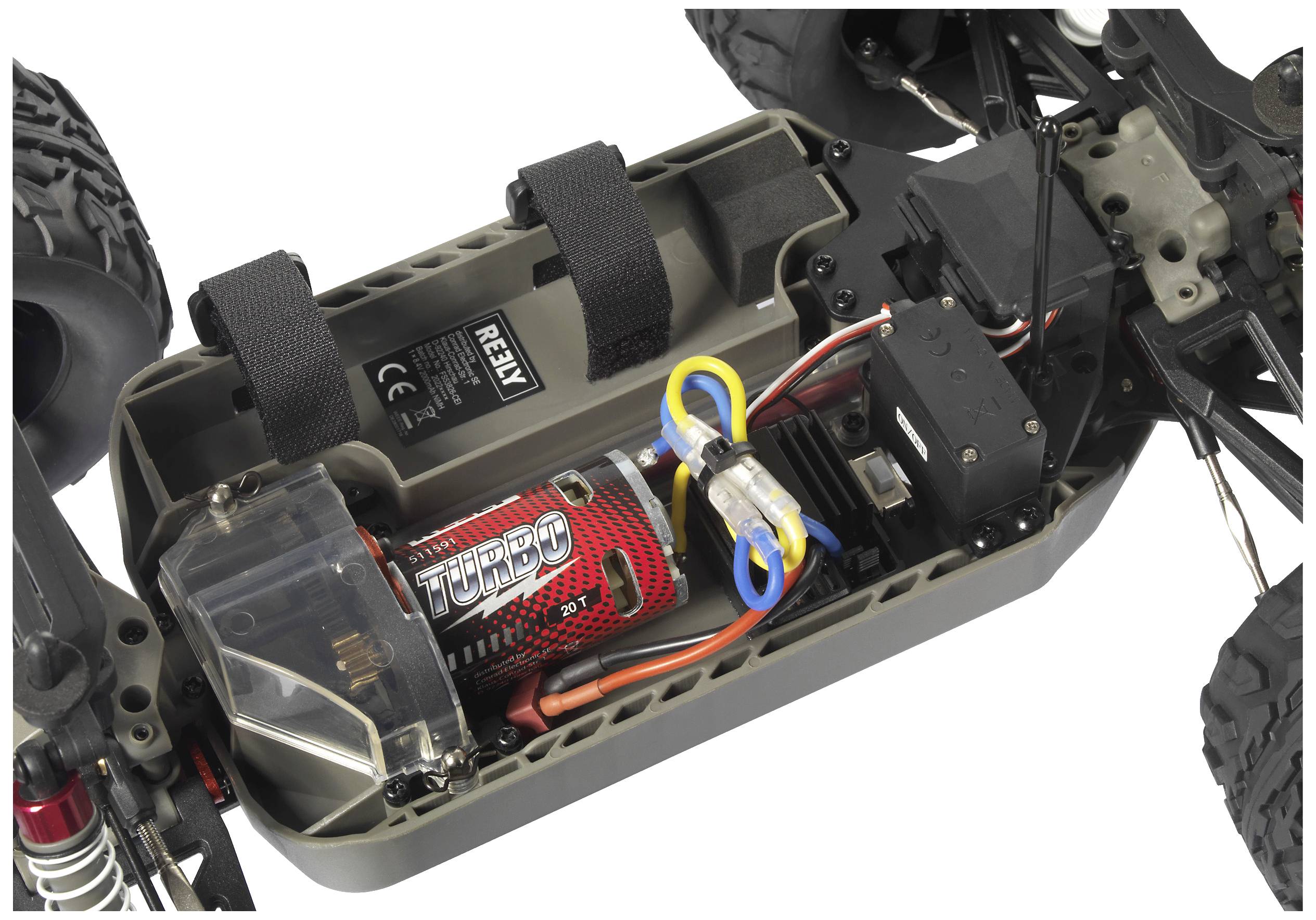 Reely New2 Super Combo Brushed 1:10 RC Modellauto Elektro Monstertruck Allradantrieb (4WD) 100% RtR 2,4 GHz inkl. Akku, -5