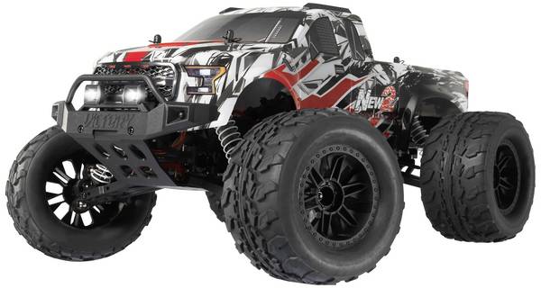 Reely New2 BL Super Combo  Brushless 1:10 RC Modellauto Elektro Monstertruck Allradantrieb (4WD) 100% RtR 2,4 GHz inkl. Akku, Ladegerät und Senderbatterien