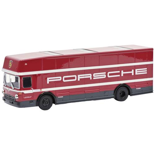 Schuco 452668000 H0 LKW Modell Mercedes Benz Renntransporter Porsche