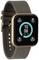 Smartwatch mit schwarzem Display, das Schritte (32.768), Herzfrequenz (68), Batteriestand (100 %) und Kalorien (819) anzeigt.