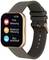 Eine Smartwatch mit goldfarbenem Gehäuse zeigt die aktuelle Uhrzeit 10:09 und Gesundheitsfunktionen wie Puls- und Blutdruckmessung.