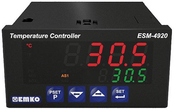 Emko ESM-4920 2-Punkt, P, PI, PD, PID Temperaturregler Pt100 -200 bis +1700 °C Relais 5 A (L x B x H) 84 x 48 x 96 mm