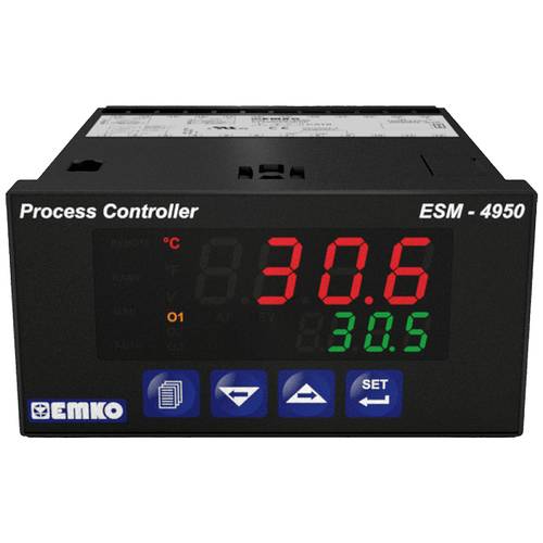 Thumbnail - Emko ESM-4950 2-Punkt, P, PI, PD, PID Universalregler Pt100 -200 bis +1700 °C Relais 5 A (L x B x H) 86.5 x 48 x 96 mm