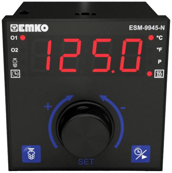 Emko ESM-9945-N 2-Punkt, P, PI, PD, PID Temperaturregler Pt100 -200 bis +1700 °C Relais 5 A (L x B x H) 100 x 96 x 96 mm