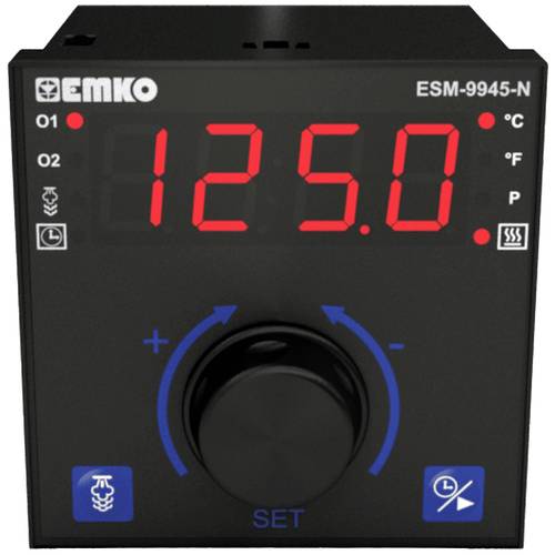 Emko ESM-9945-N 2-Punkt, P, PI, PD, PID Temperaturregler Pt100 -200 bis +1700 °C Relais 5 A (L x B x H) 100 x 96 x 96 mm