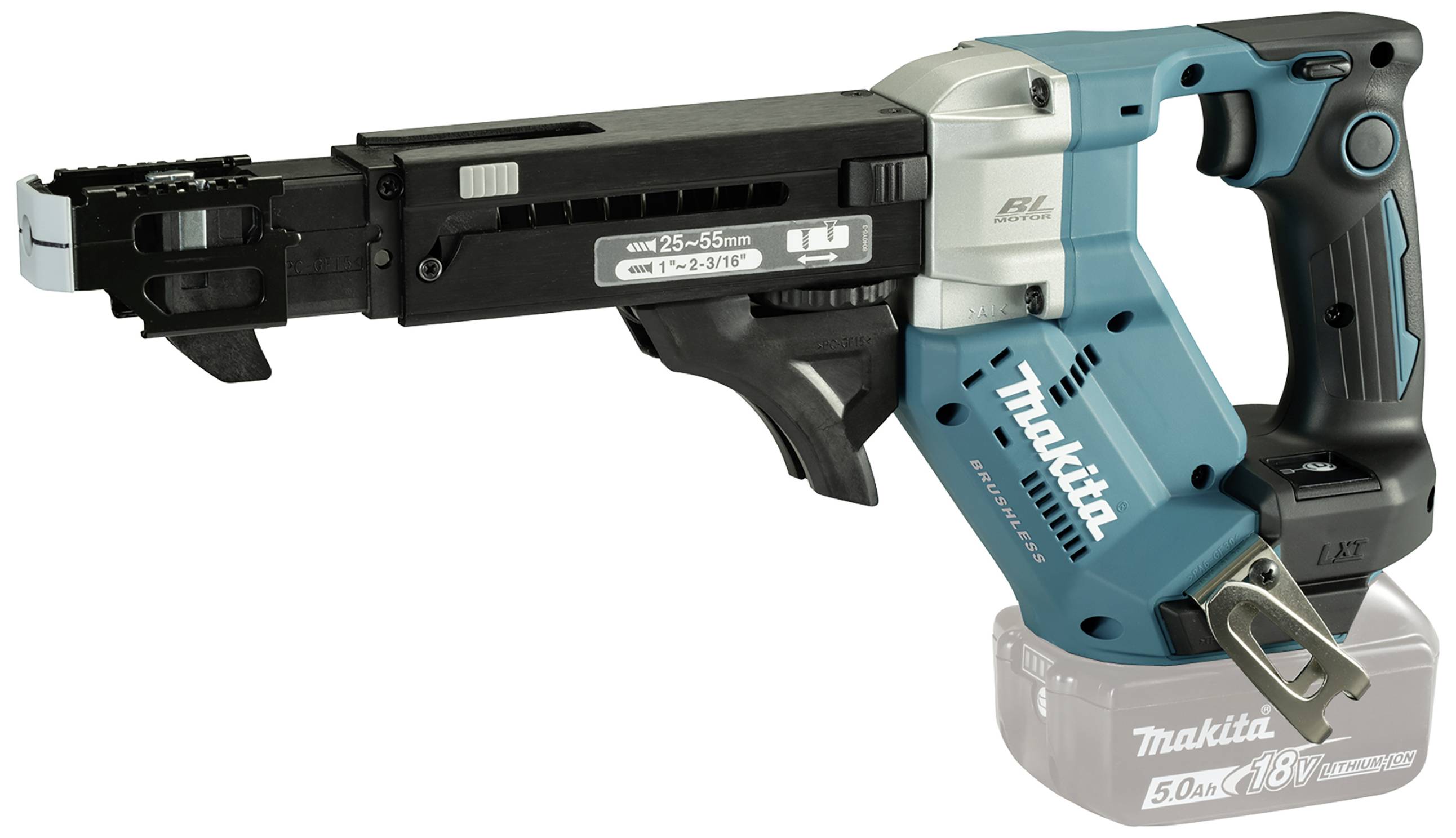 MAKITA DFR551Z - Schraubenzieher mit automatischer Zufuhr - schnurlos - 1/4\" -Inbuseinsatz - 4 mm -