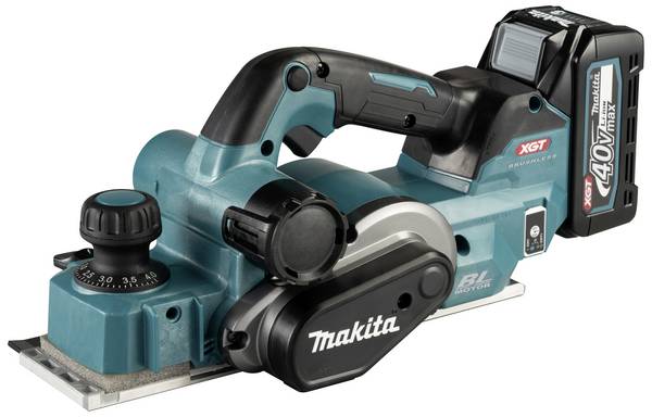 Makita KP001GM201 Akku-Hobel inkl. Akku, inkl. 2. Akku, inkl. Ladegerät Hobel-Breite: 82 mm   4.0 Ah Falztiefe (max.): 50 mm