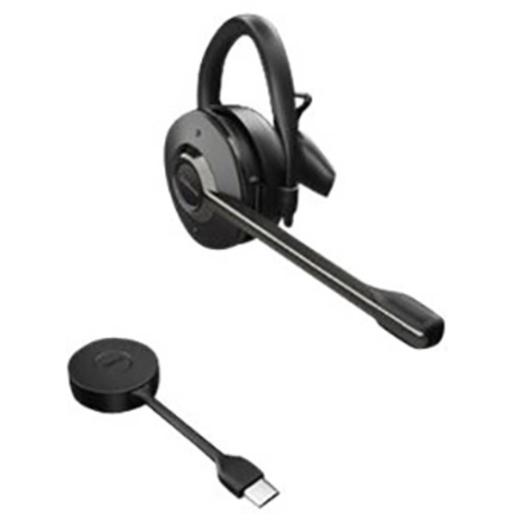 Jabra Engage 55 On Ear headset DECT Mono Zwart Volumeregeling, Microfoon uitschakelbaar (mute), Mono