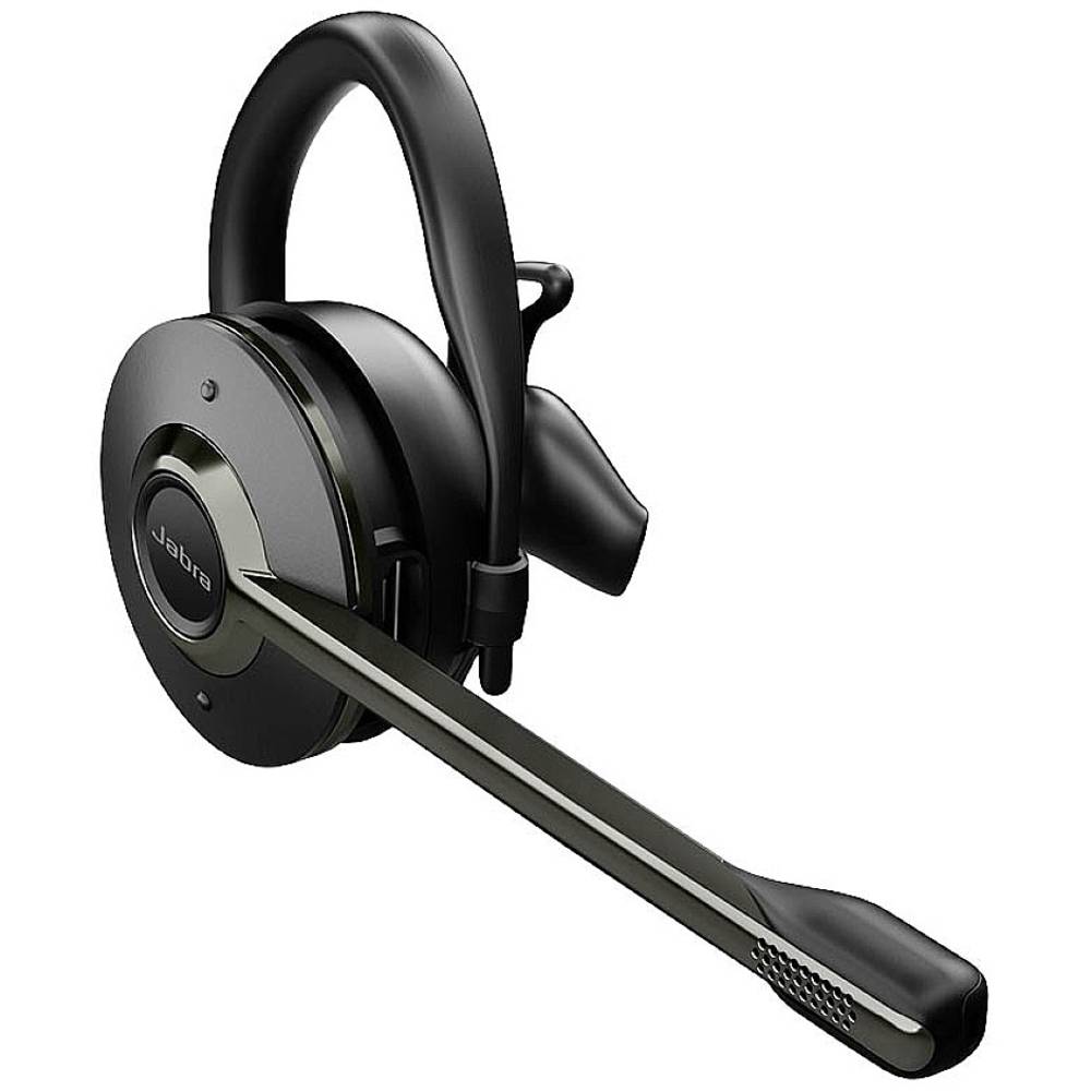 Jabra 14401-35 On Ear headset DECT Telefoon Mono Zwart Volumeregeling, Microfoon uitschakelbaar (mut