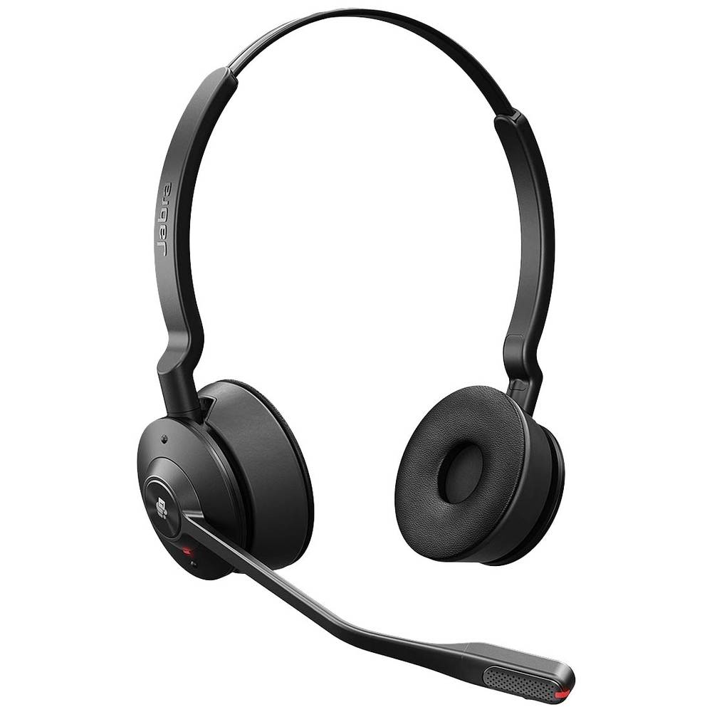 Jabra Engage 55 On Ear headset DECT Telefoon Stereo Zwart Volumeregeling, Microfoon uitschakelbaar (