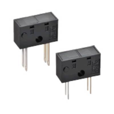 Zwei schwarze elektronische Bauteile mit drei Metallpins. Sie sind nebeneinander angeordnet und scheinen identisch zu sein.