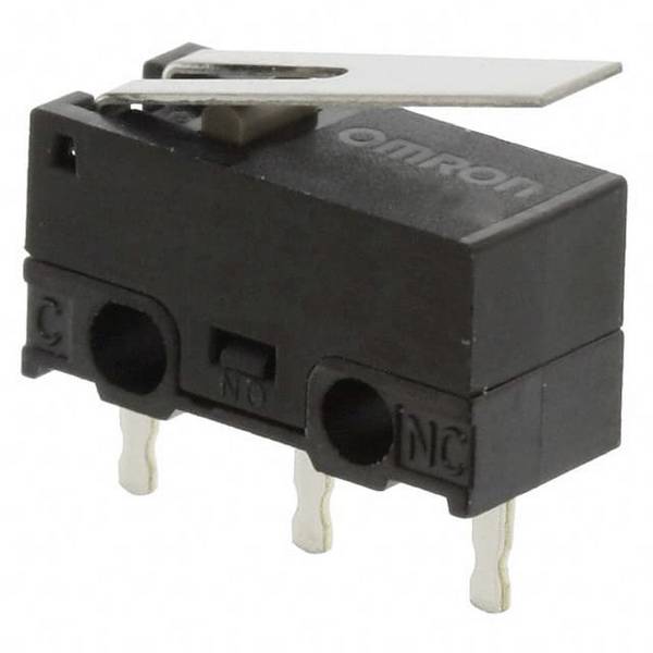 Omron D2F-01L-T Mikroschalter 30 V/DC 0.1 A 1 x Ein/(Ein) 1 St. Bag