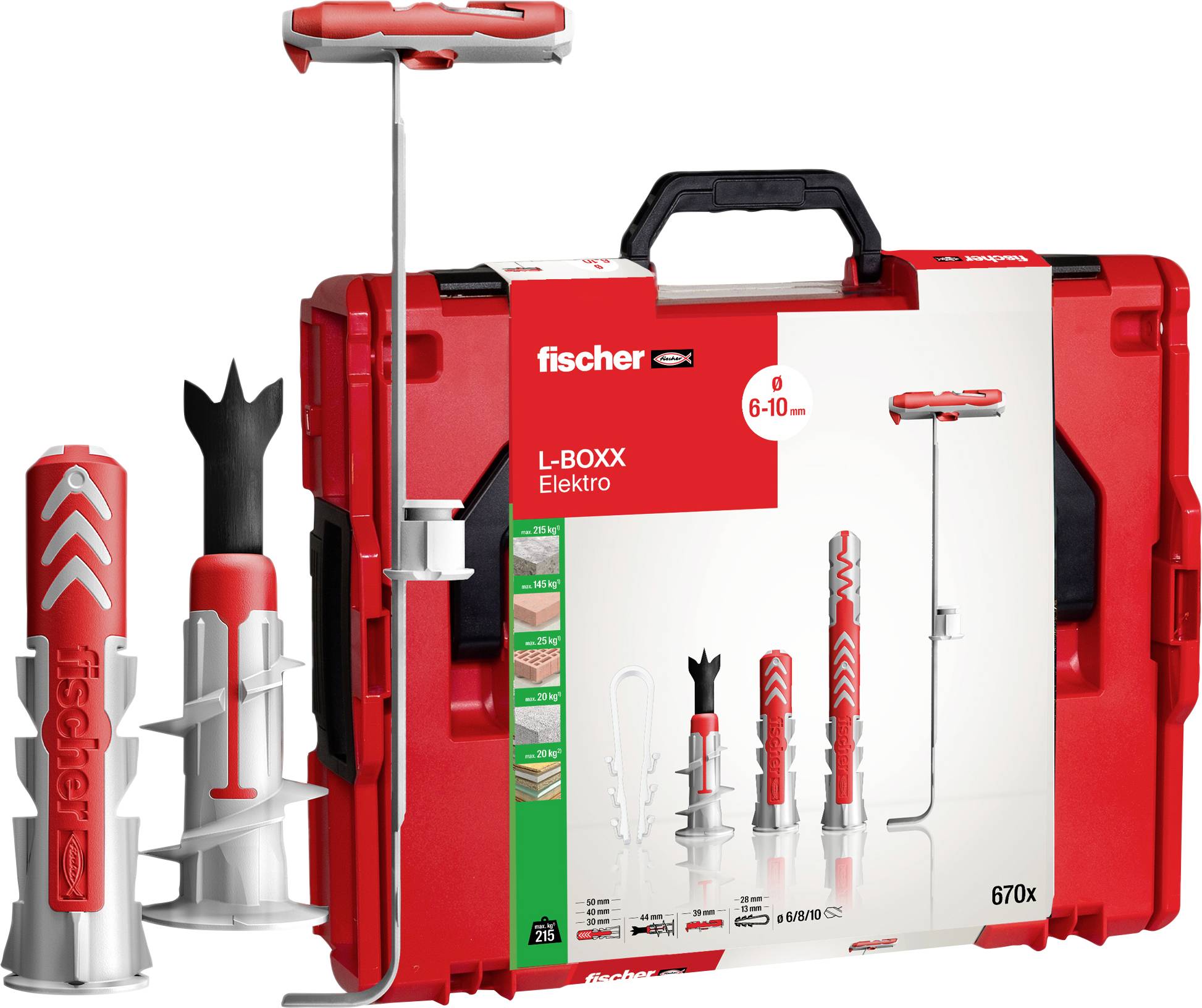 Fischer 553119 Dübel-Sortimentsbox 670 St.