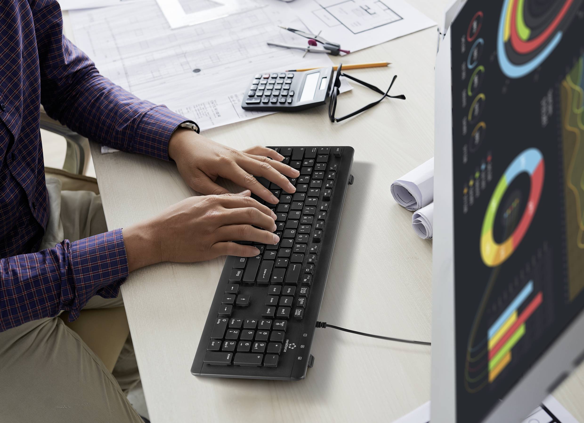 USB-Tastatur RF-KB-300 Schwarz-5