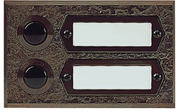 Grothe 55512 Klingeltaster mit Namensschild  Bronze