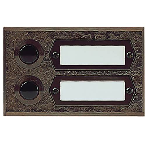 Grothe 55512 Klingeltaster mit Namensschild Bronze