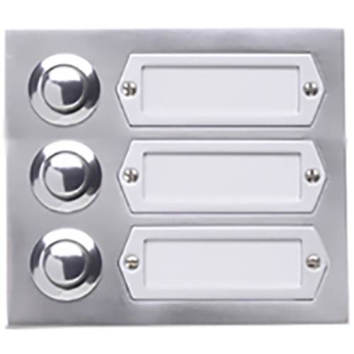 Grothe 55533 Klingeltaster mit Namensschild Aluminium (eloxiert)