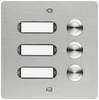 Grothe 55403 Klingeltaster mit Namensschild Edelstahl V2A