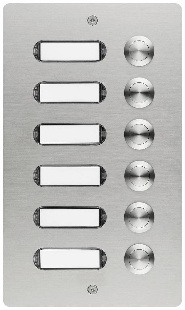 Grothe 55406 Klingeltaster mit Namensschild  Edelstahl V2A