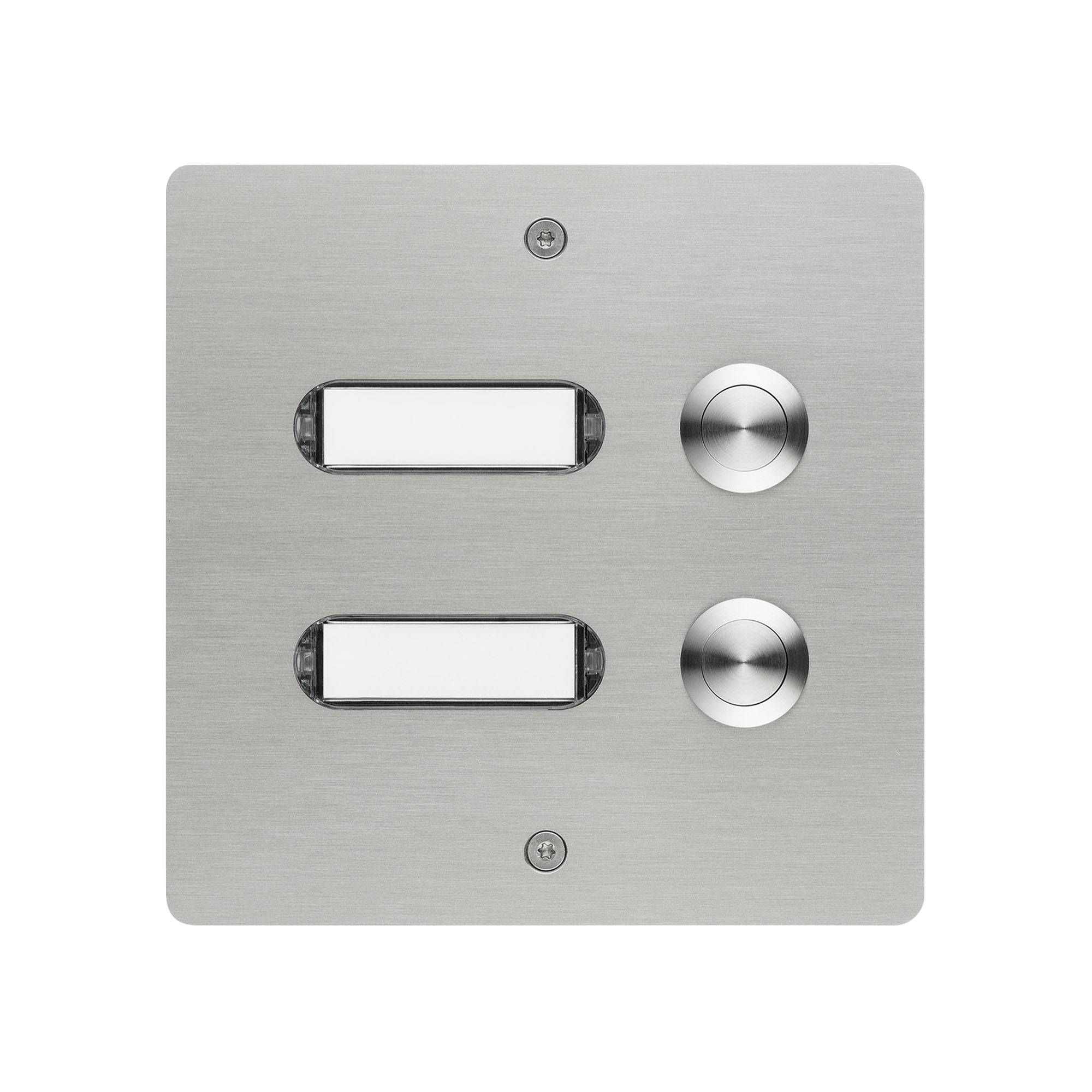 Grothe 55502 Klingeltaster mit Namensschild Edelstahl V2A