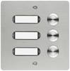 Grothe 55503 Klingeltaster mit Namensschild Edelstahl V2A