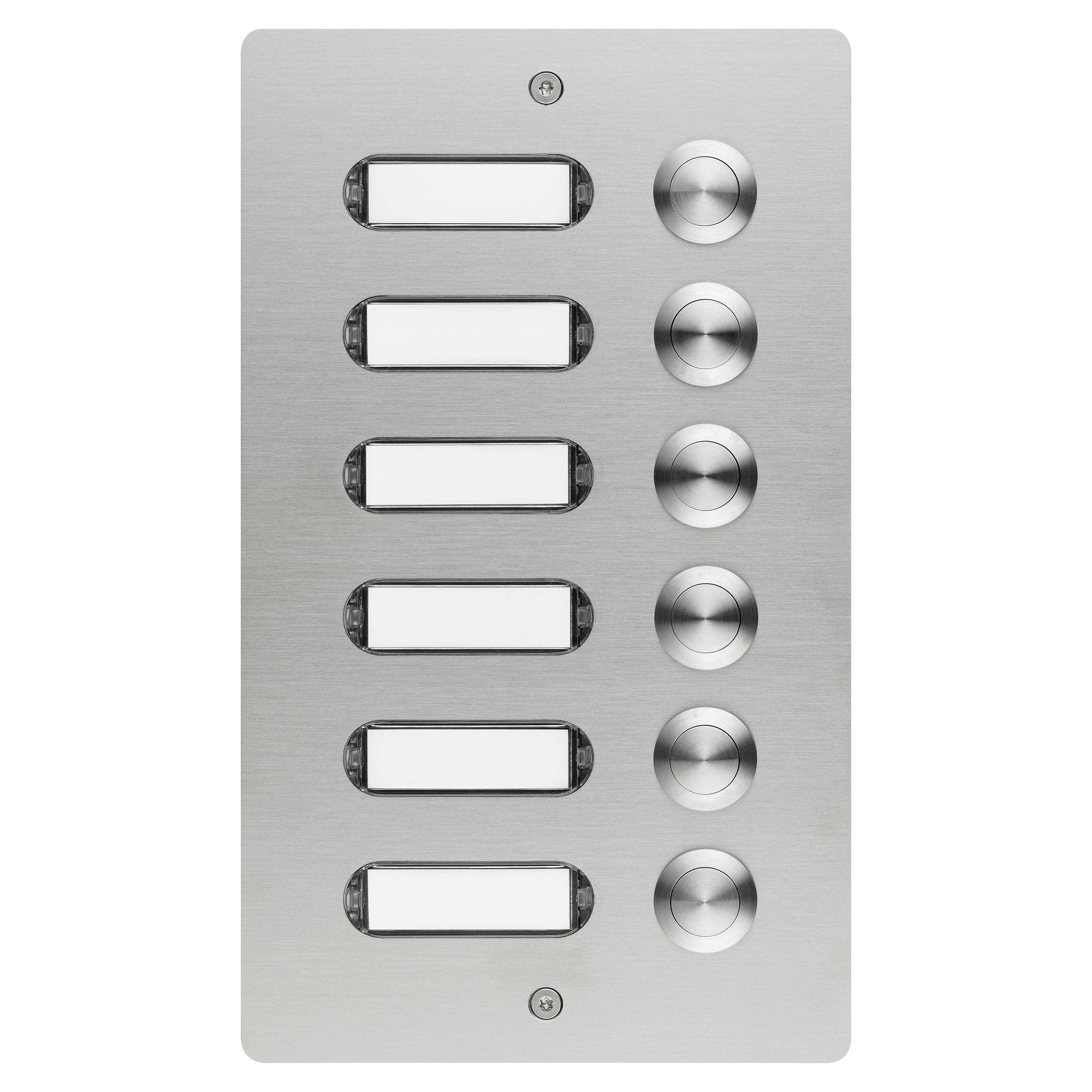 Grothe 55506 Klingeltaster mit Namensschild Edelstahl V2A