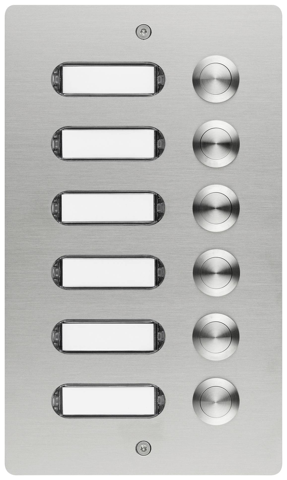 Grothe 55506 Klingeltaster mit Namensschild Edelstahl V2A