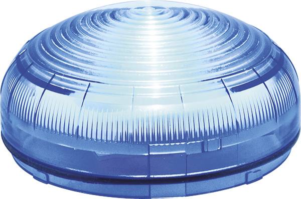 Grothe Blitzleuchte MWL 8954 38954 Blau Blitzlicht, Doppelblitz, Dauerlicht