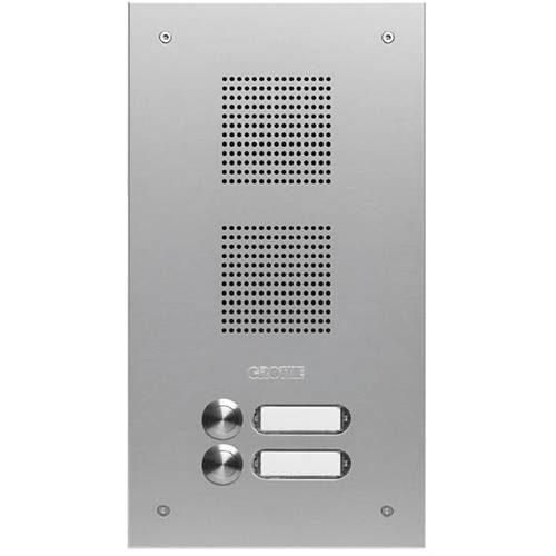 Grothe TS 787 1-2 Türsprechanlage Außeneinheit Silber