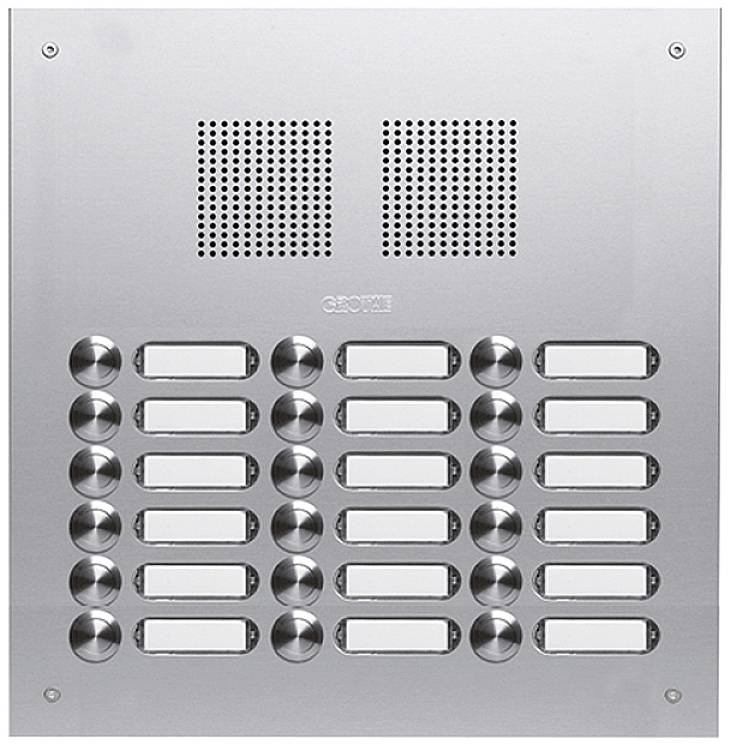 GROTHE Türstation EV1 silber TS 787 3-6 3 reihig UP mit Kasten 18 Klingeltaster