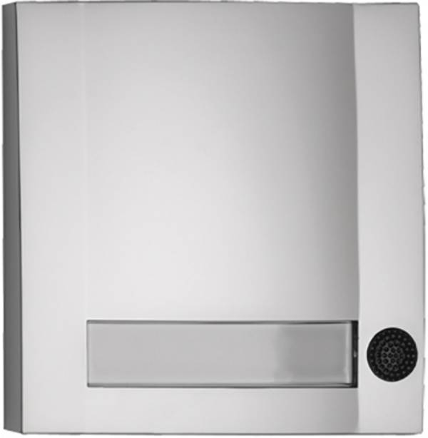 Grothe 51113 Klingeltaster mit Namensschild  Silber, Schwarz (matt), Schwarz (RAL 9005)